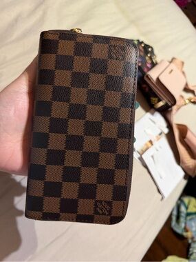 Damier Ebene Wallet  - Brown